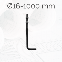 Garrotas Roscadas D16 L1000mm