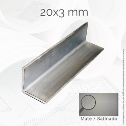 Perfil macizo ángulo 20 3mm...