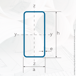 Tubo rectángulo TUREC 150x50 3 mm.