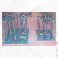 Chapa placa de acero 350x350mm E20