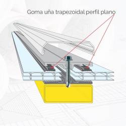 goma-una-trapezoidal-perfil-plano